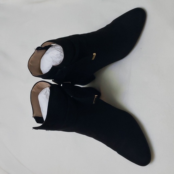 Faux Suede Black Bootie 10 - Picture 6 of 8